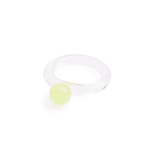 Bella ring in neon yellow