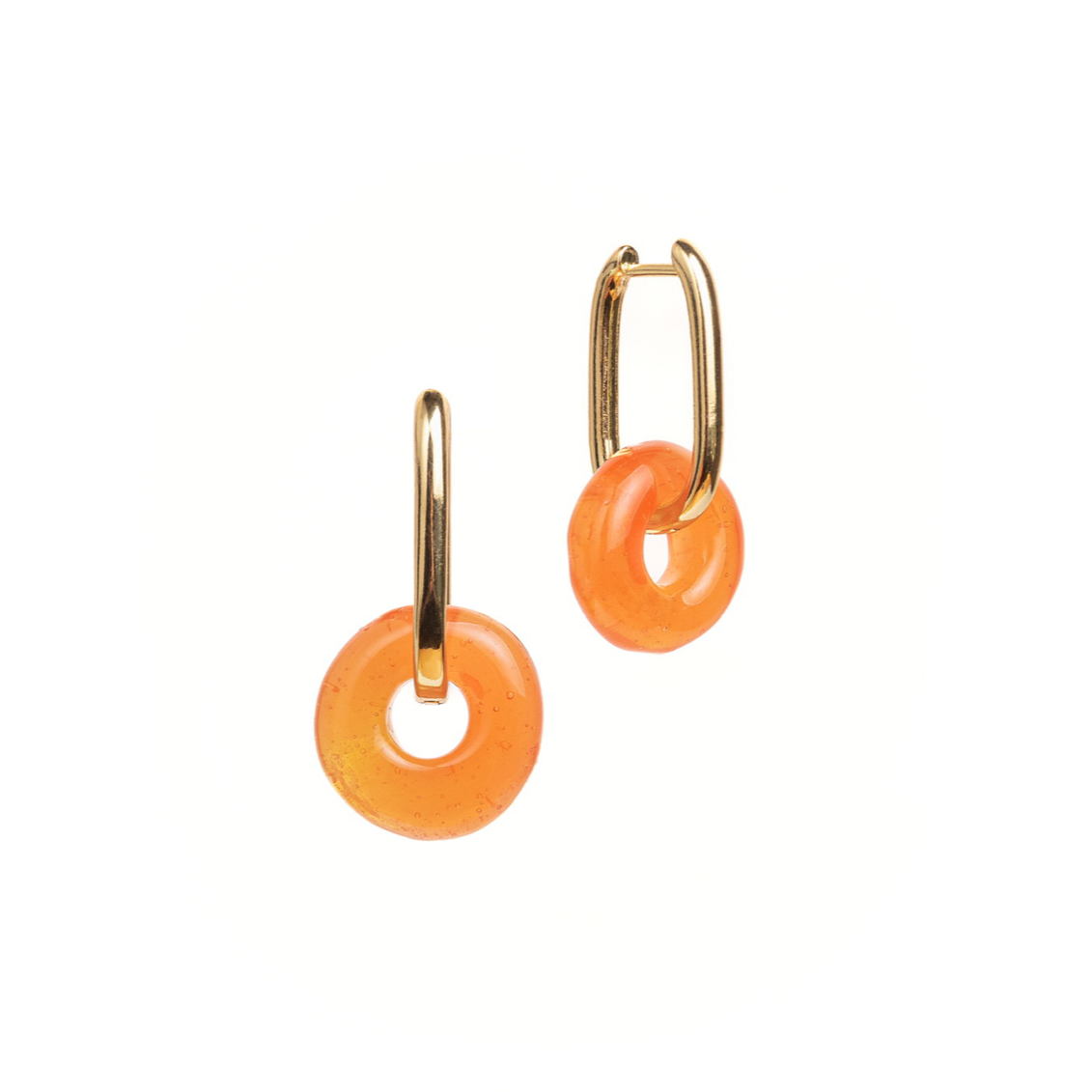 Maya earrings in orange