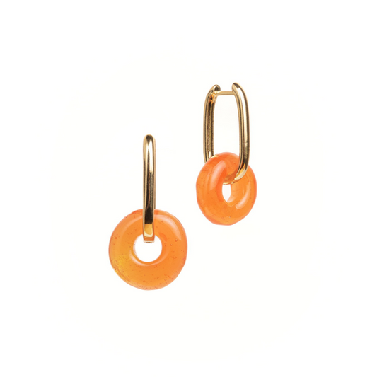 Maya earrings in orange