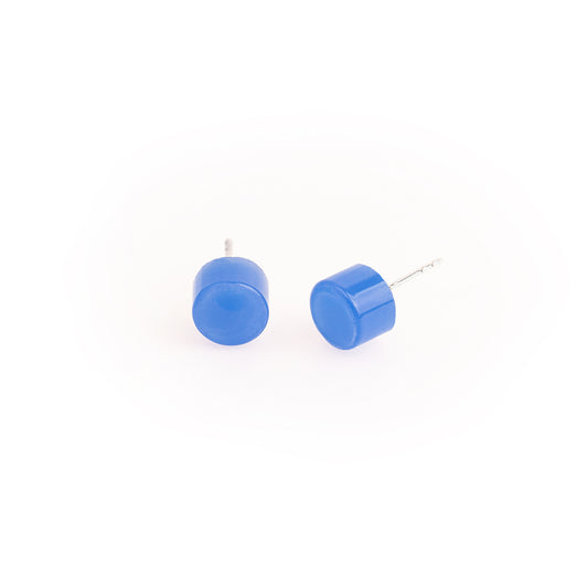 Confetti earrings in bright blue