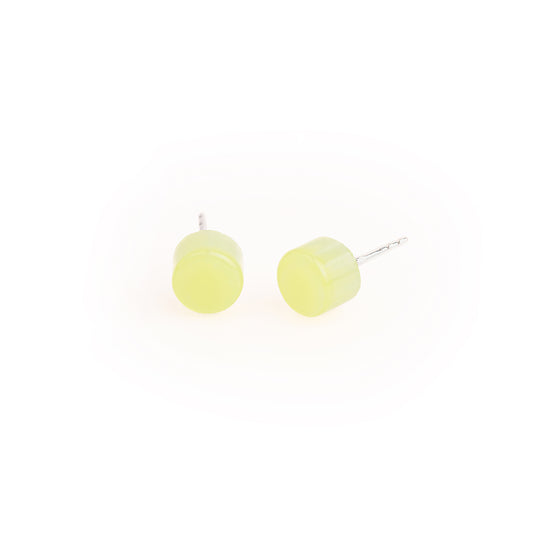 Confetti earrings in neon yellow