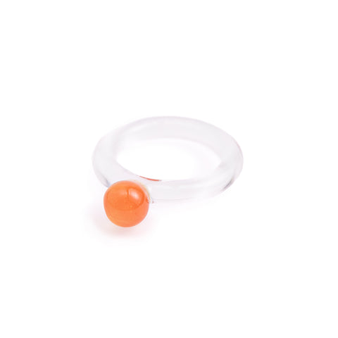 Bella ring in bright orange