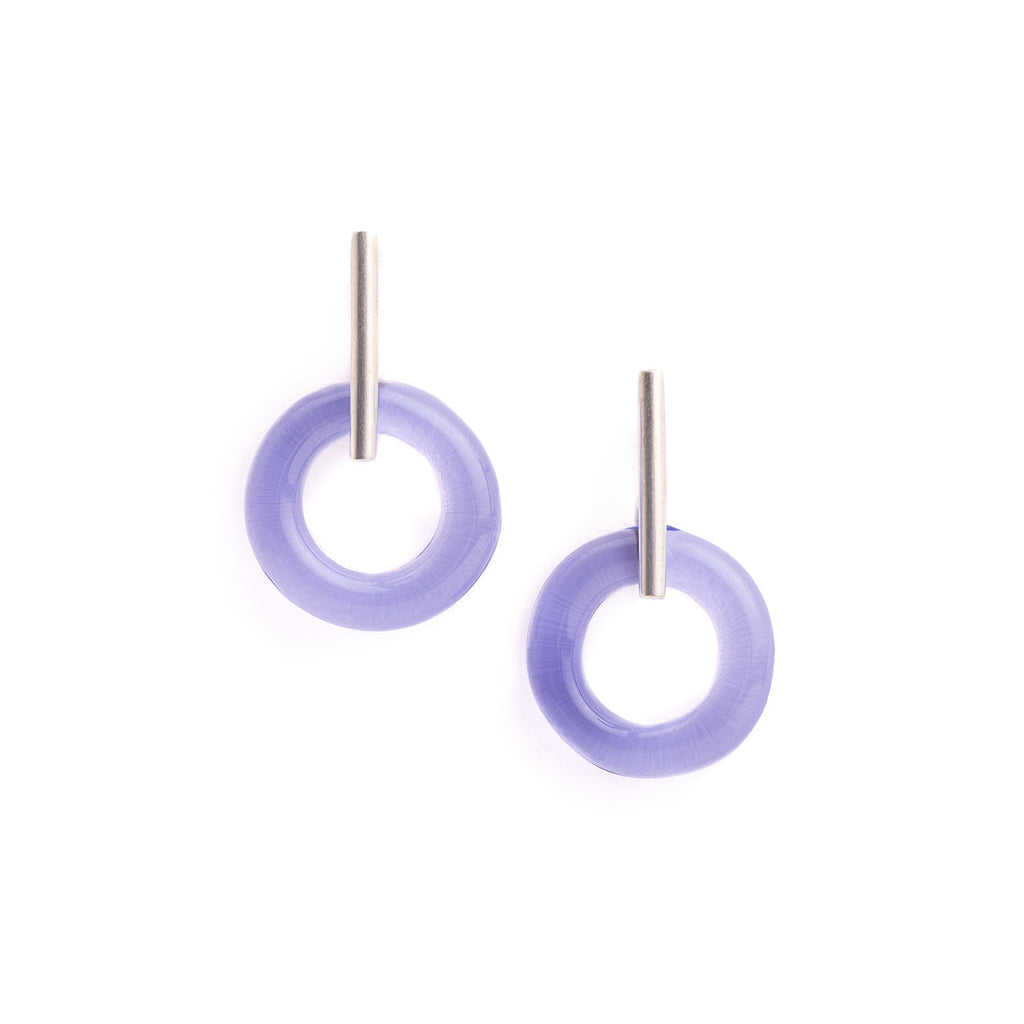 Emma earrings - electric purple