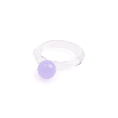 Bella ring in pastel purple