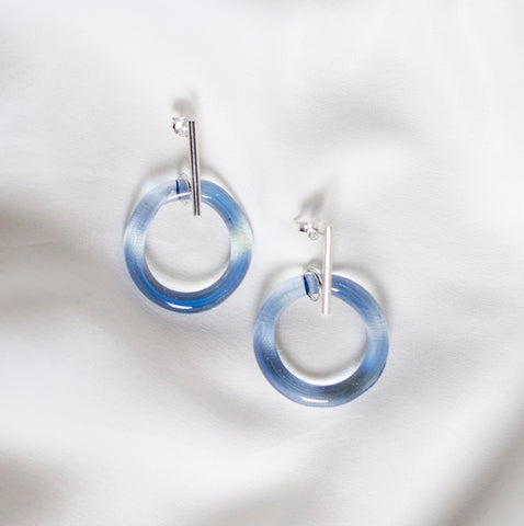 Ella earrings- aqua blue