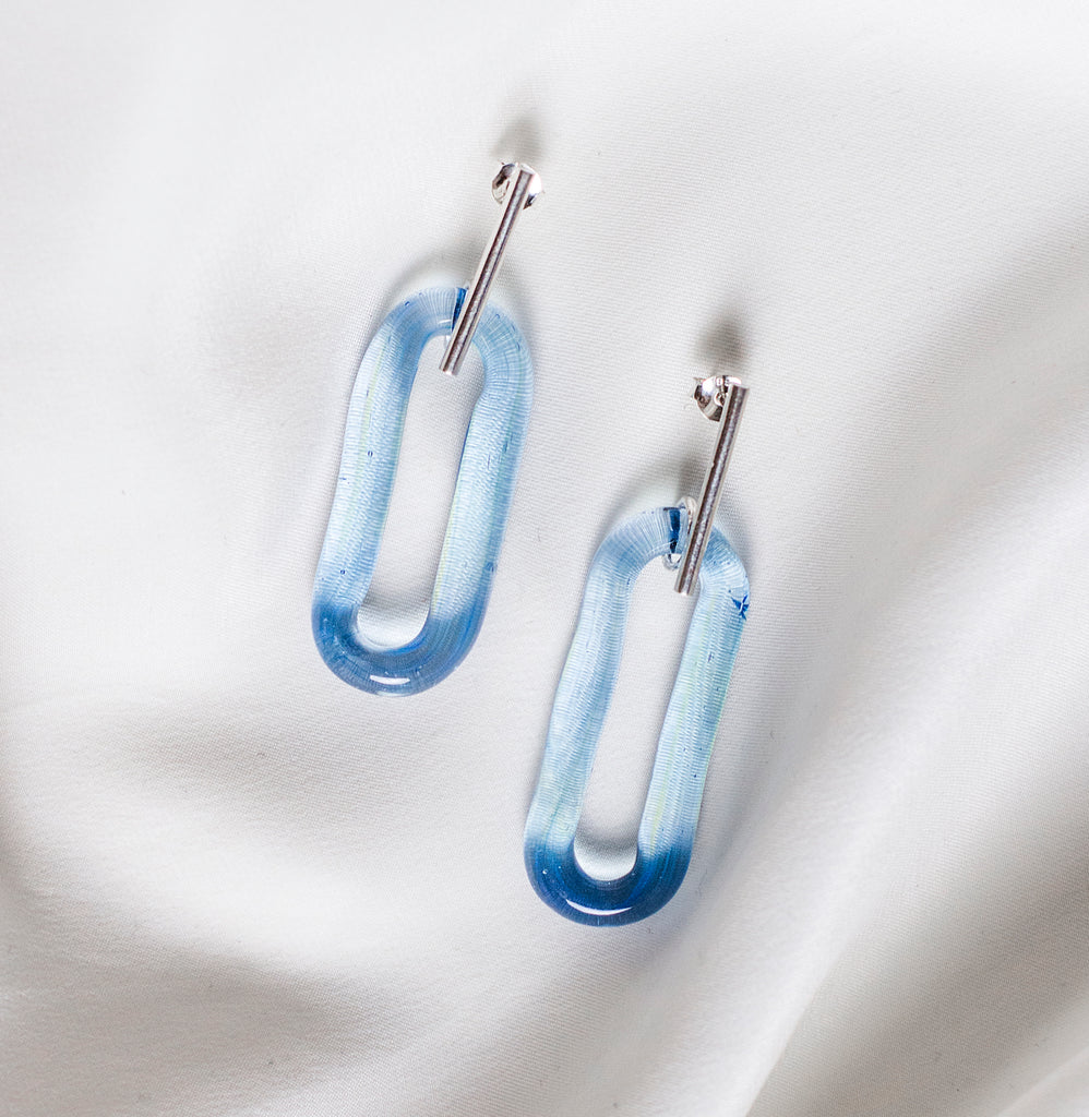 Louisa earrings- aqua blue