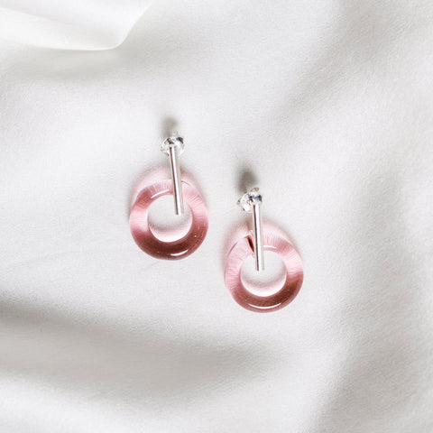 Emma earrings - candy pink
